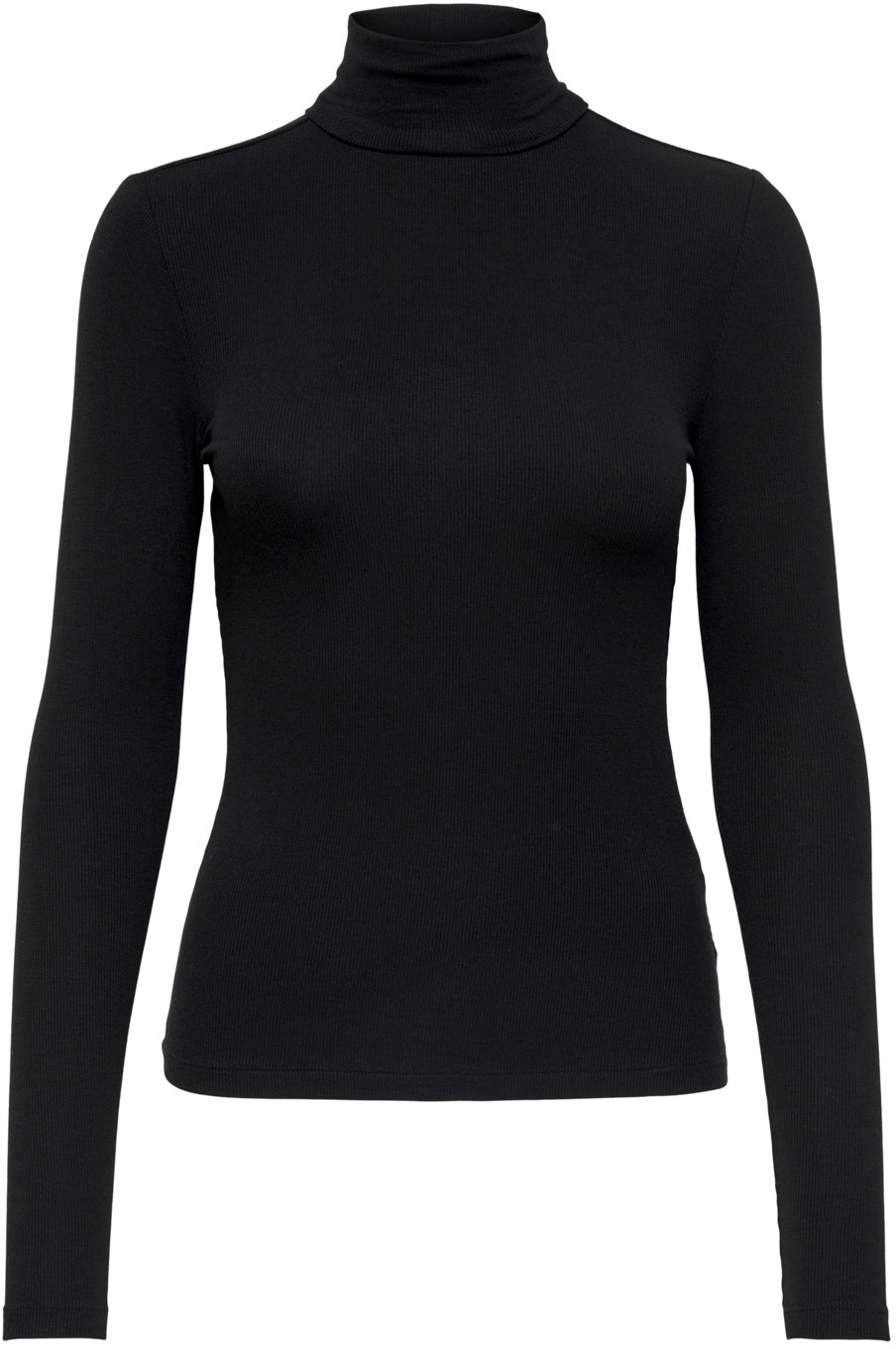 Only Damen Langarm-Shirt ONLSILLE Regular Fit Schwarz 15256046 XL