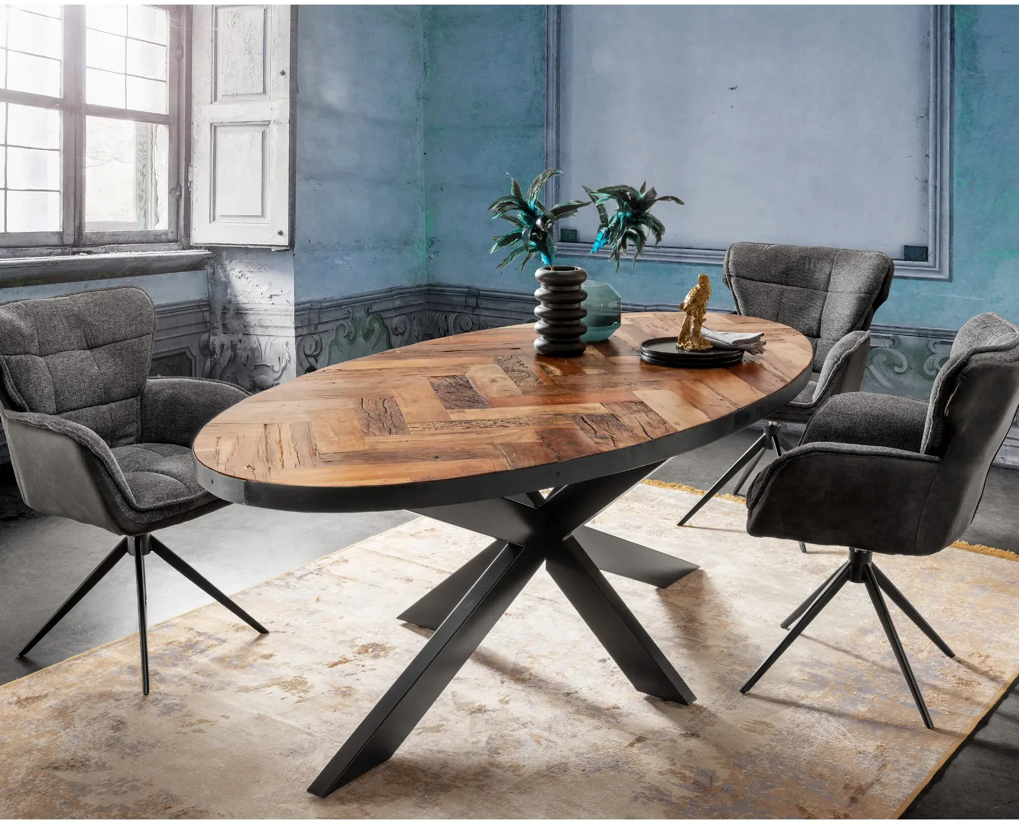 die Faktorei »Oldwood« Esstisch oval 210x105 cm