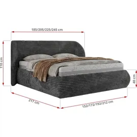MKS Caela Classic 160 x 200 cm H3 Grau