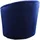 Atlantic Home Collection Drehsessel Colin Samtvelours 84 x 84 x 85 cm Blau mit Zierkissen