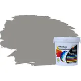 RyFo Colors Fassadenfarbe Silikonharz Fassadenfarbe Steingrau 1l, 1 L ca. 6 m2, Wasserabweisend, diffusionsfähig, schützt vor Schmutz, Algen, Pilzen grau