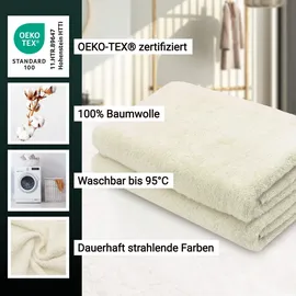 ZOLLNER Handtuchset 70 x 140 cm beige 2 St.