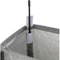 Wenko Wäschesammler Corno Prime 43 l, schwarz, weiß