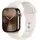 Apple Watch Series 10 GPS + Cellular 42 mm Titangehäuse gold Sportarmband polarstern S/M