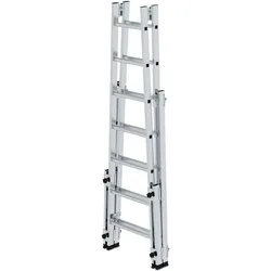 PROREGAL Sprossen-Stehleiter treppengängig 2x7 Sprossen