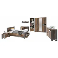 Forte Jugendzimmer CLIF Komplettset 8-tlg. Optik: Old Wood Vintage von Forte