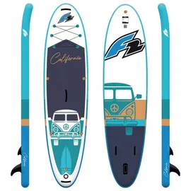 F2 SUP Board Stand Up Paddle Board California 354 x 76 x 15 cm blau