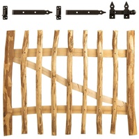 BooGardi Gartentor Haselnuss · Höhe: 60 cm · Lattenabstand 3·5 cm · Breite: 100 cm · Braun