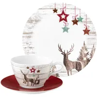 SELTMANN WEIDEN Life Christmas Milchkaffeeservice 18-tlg. weiß-braun