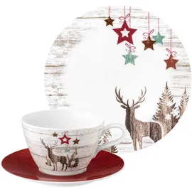 SELTMANN WEIDEN Life Christmas Milchkaffeeservice 18-tlg. weiß-braun