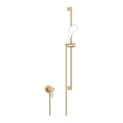 Dornbracht Meta Fertigmontageset 36013660-28 für UP-Brause-Einhandmischer, mit Duschgarnitur, messing gebürstet