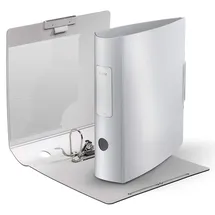 Leitz Qualitäts-Ordner 180° Active Style, 5er Pack, A4, Arktik Weiß, Abgerundeter Rücken mit 8,2 cm Rückenbreite, Gummibandverschluss, Leichtes Polyfoam, 11080004