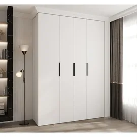 abiks möbel Drehtürenschrank COMO 170 x 245,5 x 50 cm Schwarz/Weiß