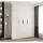abiks möbel Drehtürenschrank COMO 170 x 245,5 x 50 cm Schwarz/Weiß