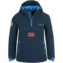 Kinder Parka Mantel KIRKENES Wasserdicht Marineblau/Mittelblau Gr. 140 - 10 Jahre