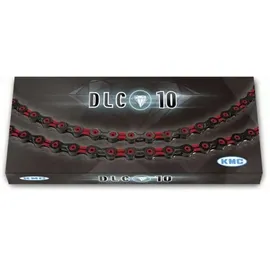 KMC X10sl Super Light Kette Schwarz/Rot 116 Links