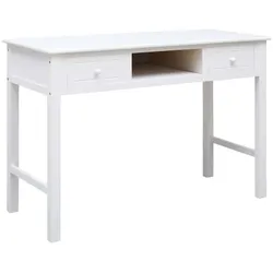 vidaXL Schreibtisch Weiß 110×45×76 cm Holz