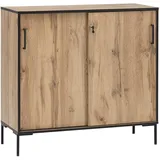 Schildmeyer MÖBELPARTNER Schiebetürenschrank 2000 701516 landhaus-eiche 2 Fachböden 100,1 x 41,0 x 96,6 cm