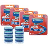 32 Gillette Fusion Rasierklingen / 4x 6er OVP =24 + 2x 4er =8 Klingen im tkH