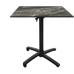 Restootab Outdoor Klapptisch Diabolo 70x70cm - Modell Marmor Royal