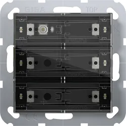 1St. Gira 501300 Tastsensor 4 Standard 3fach für KNX System 55, mit Inbetriebnah...