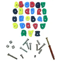 Klettergriff Klettergriff-Set ABC Edelstahl
