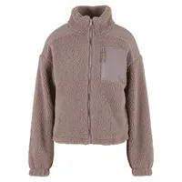 URBAN CLASSICS Damen Sherpa-Mix Jacke duskrose, S