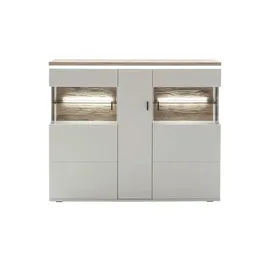 Harper Highboard 150 x 124 x 37 cm Grau
