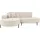 WFL GROUP Ecksofa Hana Loft 3-Sitzer Links Boucle Creme 241/80/168 cm,