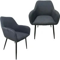 Hti-Living Armlehnenstuhl Albany Soft Grau