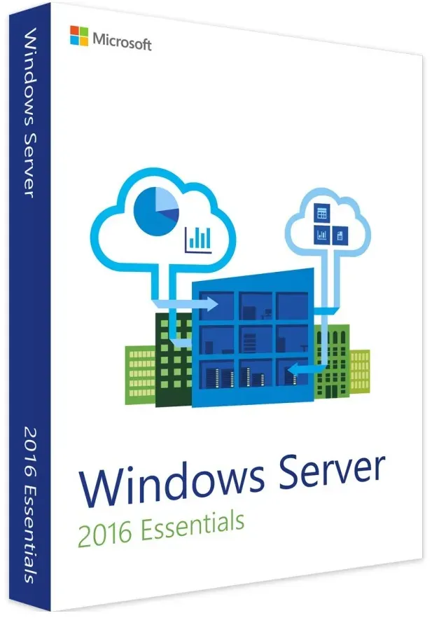 Preisvergleich Produktbild Microsoft Windows Server 2016 Essentials 64-Bit Vollversion