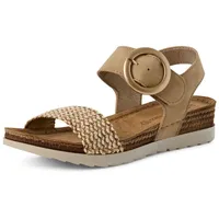 Marco Tozzi Da.-Sandalette für Damen, beige, Gr. 42 EU