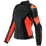 Dainese Racing 4 Damen Lederjacke rot 40