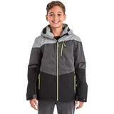 Killtec Jungen Ksw 161 Bys Jckt Skijacke Funktionsjacke mit Kapuze und Schneefang, graumelange, 128 EU