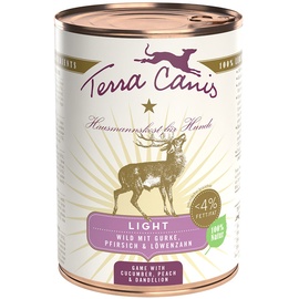 Terra Canis Light Wild, Gurke, Pfirsich & Löwenzahn 12 x 400 g