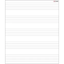 ALLboards Magnetische Whiteboard Folie 80x95 cm NOTENLINIEN