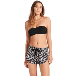 SEAFOLLY Damen Badeshorts Zanzibar Boardshort, Black, M