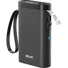 nelko P21 Thermo-Etikettendrucker USB & Bluetooth - Schwarz