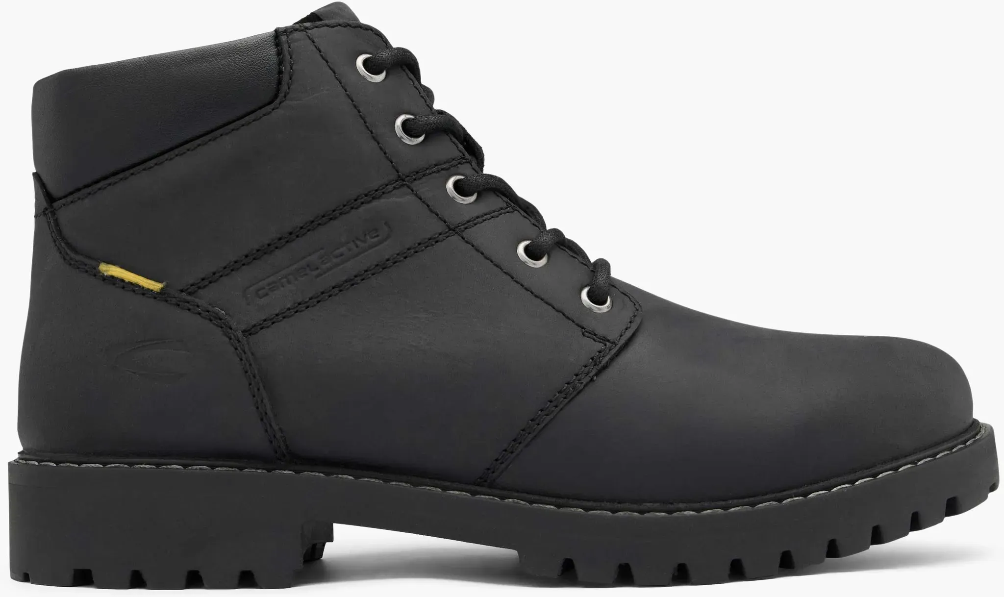 Camel Active Schnürboots Schwarz, Herren, Größe: 40, Material: Leder/Textil - Camel Active Schnürboots Schwarz, Herren, Größe: 40, Material: Leder/Textil - man - Schwarz