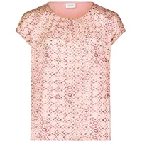 Cartoon Damen Blusenshirt mit Print Cream/Pink,42 - 42