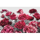 KOMAR Vliestapete, Grau, Pink, Blume, 400x260 cm, Fsc, Tapeten Shop, Vliestapeten
