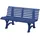 150 x 64 x 80 cm blau