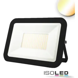 ISOLED LED Fluter Pad 100W, IP65, CCT mit Funk-Fernbedienung, 100W 3000-6000K 10500lm 120°, 100cm Kabel, Schwarz ISO-115113