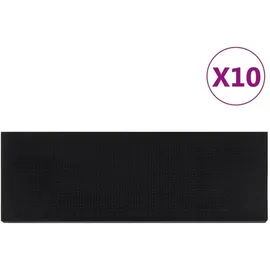 vidaXL Stufenmatte 25 x 75 cm Schwarz
