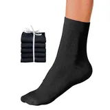 GO IN Basicsocken 5er Pack Schwarz 39-42