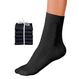 GO IN Basicsocken 5er Pack Schwarz 39-42