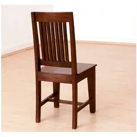 Massivmoebel24 Stuhl Akazie 48x51x100 nougat lackiert OXFORD #14