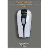 MyMAXXI | Desinfektionsmittelspender Shop Rückwand inkl. 3x Desinfektionsmittel 1000ml Sensor automatisch Wandmontage | touchless disinfection | Händedesinfektion Spender Desinfektion Hygienespender