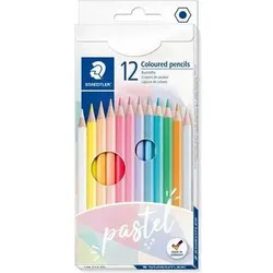 STAEDTLER 146 Kartonetui mit 12 Buntstiften in pudrigen Farben, Pastell