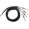 100GBase Direct Attach Copper Splitter Cable 100G 5m LAN-DAC, Twinax, 1x QSFP28/4x SFP28 (QSFP-4SFP25G-CU5M)